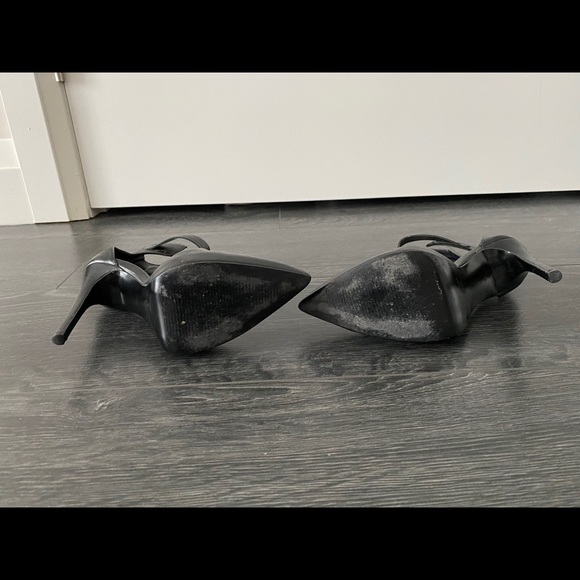 Steve Madden Black Leather Heels 7.5 - Picture 4 of 5